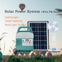 Emergency Lighting Magneto Solar Home System With Radio 5W Solar Lighting Kit