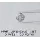 1.55 Ct D VVS2 VG Lab Grown Diamond Jewelry HPHT Square Cushion Cut Diamond