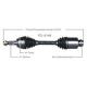 Standard Fd-8149 Front Right CV Axle Shaft for Ford Edge Lincoln Mkx