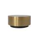 Living Room Stainless Steel Round Central  coffee Table  With Brushed Gold Satin Finish Natural Marble Top Metal Legs