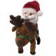 0.35M 1.45ft Walking Singing Santa Claus Musical Toy Christmas Moose Stuffed Animal