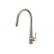 Brass Kitchen Sink Faucet Water Tap 360 Degree Swivel Hot / Cold Mixer