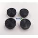 23mm Diameter Threaded Plastic Caps , M11 Screw Thread Black Plastic End Plugs
