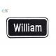 10% Embroidery Twill Fabric 2 Inches Custom Embroidered Name Patches For Shirts
