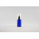 Beautiful Blue Custom Cosmetic Bottles With Pump Sprayer Round Shape