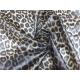 Leopard Design Printed Tpu Leather Brown Color 0.20mm For Ladies Coat