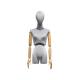 White Blue Female Half Body Mannequin With Twisted Waist 80CM Hip