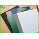 Recycled Pulp 0.8mm to 2mm Black White Color Laminated cardboard with grey back