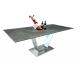 Stainless Extension Dining Room Table Tempered Glass Ceramic Top 2.1 Meter
