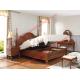 Ancient Rome style Solid Wood Bed with Storage in Bedroom Furniture sets