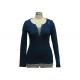 Ladies Two In One Shirt Turn Up Long Sleeve With Plastic Button Fashion Casual Wear