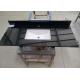 Black Commercial Bathroom Countertops Durable With Squared Sink