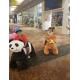 Hansel hot shopping mall kids and adult safari animal motorized ride plush motorized riding animals