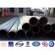 1.1 Safety 17m Height Electrical Power Pole 4.5mm Thickness Galvanised Steel Poles