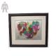 Modern Framed Wall Art For Living Room Hand Work Wall Hanging Enamel Printing