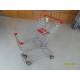 80L Low Carbon Steel Wire Shopping Trolley For Medium-Sized Supermarkets