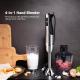 200W 2.2 Lbs High Speed Hand Blender With Stainless Steel Blades For Smoothies Soups Baby Food