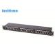 Black Network Rack Patch Panel Stable Physical And Chemical Properties