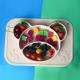 Customized Bear Shape Silicone Feeding Set Baby Plates Bpa Free