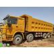 Load Capacity 41-50TON 2016 Year Used Dump Truck , Yellow  Color  Howo 8*4 Wheel Dump Truck