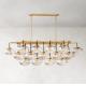 Brass RH Chandelier Cup Ceiling Light With Candelabra Bulb
