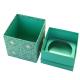 Luxury Customized Handmade Gift Paper Box Packaging , Blue Foldable Paper Jewel Case ​  ​​