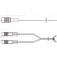 USN9810 Cables 04045697 Single Cable,120ohm Clock Conversion Cable,20m,2*SMB75SF-IV,2*SYV75-2/0.34(S)+2*120CC1P0.5(S)
