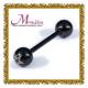 Cute shiny black tongue barbell body piercing jewelry for women with ODM available BJ39