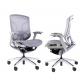5D Paddle Ergonomic Home Office Grey Swivel Desk Chair With Lumbar Back Support