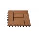 Red / Brown / Yellow WPC Deck Tiles With Waterproof Wood Feelings Material