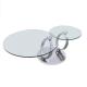 Practical Nest Side Coffee Cafe Tables Glass Material For Living Room