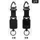Deyi Outdoor Badge Reel Magnetic Carabiner Clip Cord Retractable Lanyard Key Ring6771