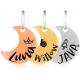 Aluminum Orange White Dye Sublimation Dog Tags With Synthetic Enamel