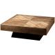 Oak Coffee Table for Living Room TV Stand and Center Table Marble Wood Adjustable Simple