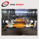 Hydraulic shaftless mill roll stand for paper roll
