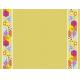 Premium Yellow Paper Tablecloth , 54x108 Camping Picnic Table Covers