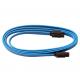 1M 3.3ft Blue Straight Locking Latching SATA III Cable Serial
