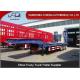 Red 70 Tons Low Bed Semi Trailer Carry Heavy Wheels Loader Lowboy Trailer