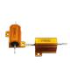 25W 6R China Supply Metal Resistance Gold Color Aluminum Encased Power Resistor