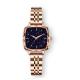 Vintage Square Digital Watches For Women Stainless Steel Double Press Butterfly Clasp