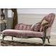 Bean Paste French Wedding Swan Chaise Lounge Wooden Carved