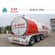 42000L 3 Axle Aluminium Alloy Oil Tanker Tank Semi Trailer With Air Suspension