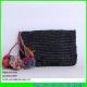 LUDA new designer raffia handbags black women straw beach clutch bags