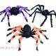 Halloween Supplies Props Decoration Black Flower Plush Spider Plastic Spider