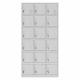 Light Grey 18 Doors Aluminum Alloy Handle Multi Door Storage Locker