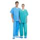 V Neck Hosital Patient Scrub Suits For Man Woman S M L XL XXL Coat And Pants