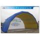 Blue Arch Tent Hand Printing Inflatable Air Tent Dome Inflatable Stage for Event