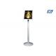 Silver Vertical Poster Display Stands Snap Frame Bent Pole Advertising Display