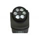 Aluminum Mini 6 X 15W LED Moving Head Lights Bee Eye With RGBW 4 In 1 Color