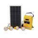 8W 11V Solar Powered Radio Kit 100% ABS 4pcs 2W LED Bulbs Home Solar System Kit